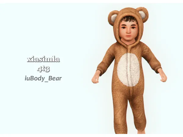 4t3 Bear Onesie for Toddlers - The Sims 3 Custom Content