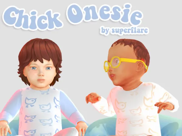 Maxis Match chick onesie - The Sims 4 Custom Content