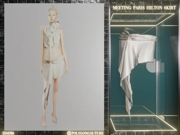 Alpha meeting Paris Hilton Skirt - The Sims 4 Custom Content