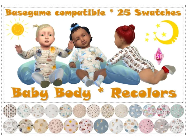 Maxis Match Baby Body Recolors by Annett's Sims 4 Welt ASW - The Sims 4 Custom Content