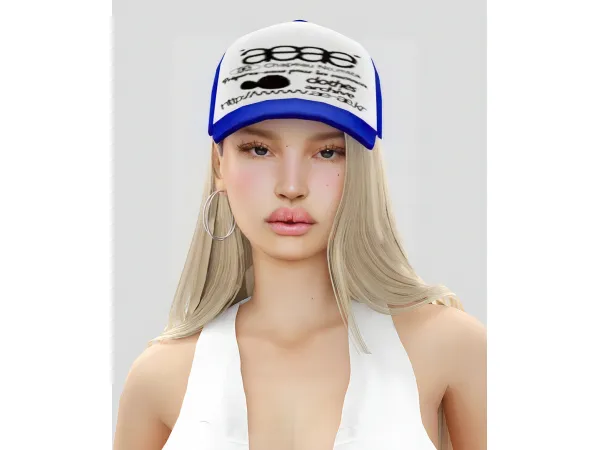 Alpha [TINA SIMS] Seamless Cap Recolor - The Sims 4 Custom Content