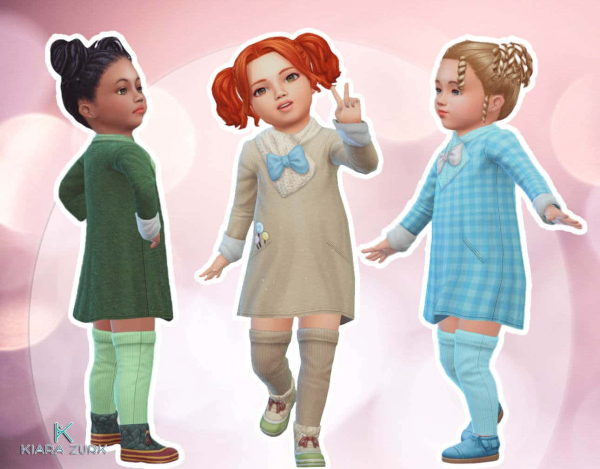 Maxis Match Winter Coat Animal Pockets for Toddlers by simsfinds - The Sims 4 Custom Content
