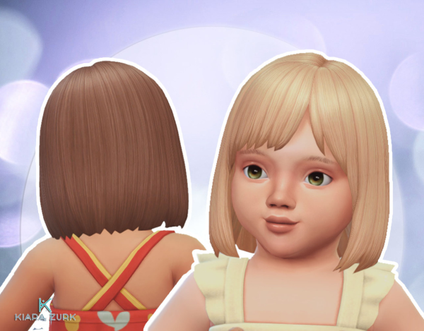 Maxis Match Bob Straight Bangs for Infants by simsfinds - The Sims 4 Custom Content