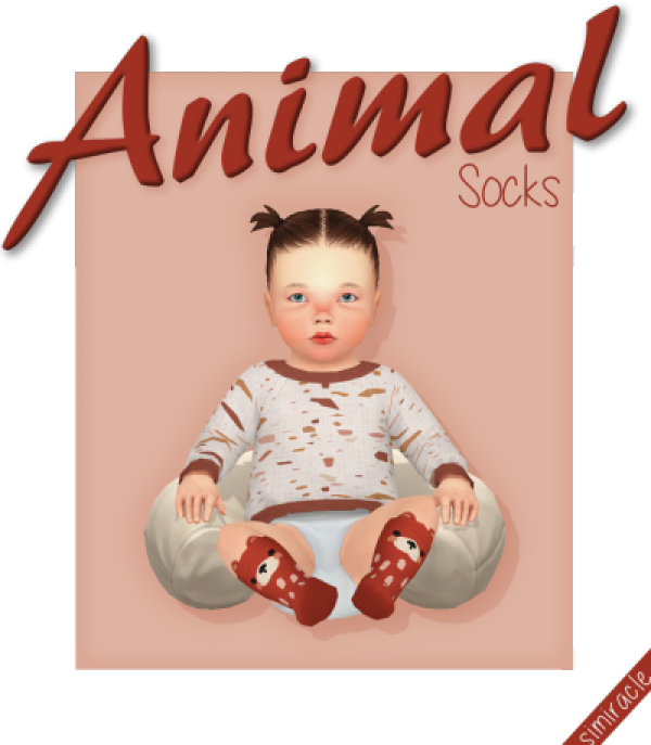 Maxis Match Animal Socks Infants by simsfinds - The Sims 4 Custom Content