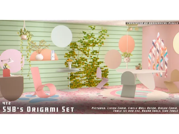 np 1000 followers part 2 syb origami set - The Sims 2 Custom Content