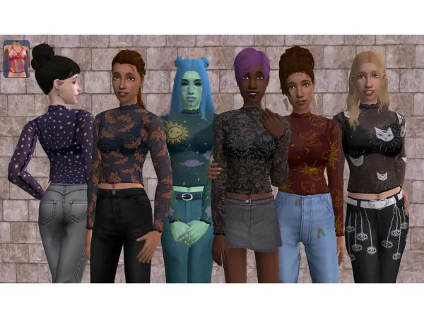 Shirt Sheer - The Sims 2 Custom Content