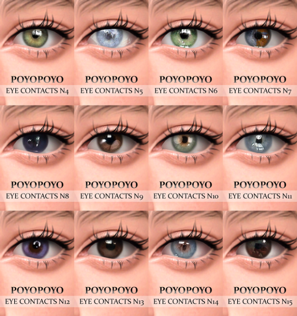Alpha EYE CONTACTS N4 15 Infant update by simsfinds - The Sims 4 Custom Content