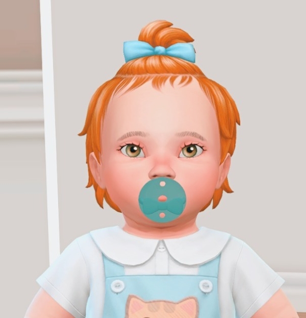 Maxis Match [Scarlett Bulckowisk] Bow Pacifier (Infants) by xScar - The Sims 4 Custom Content