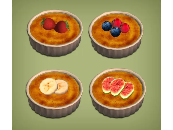 Creme Brulee Food for - The Sims 2 Custom Content