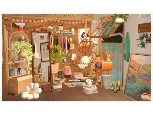 Boho Room - The Sims 2 Custom Content