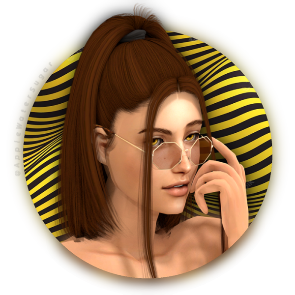 4t2 MACHINE Octangular Glasses by simsfinds - The Sims 2 Custom Content