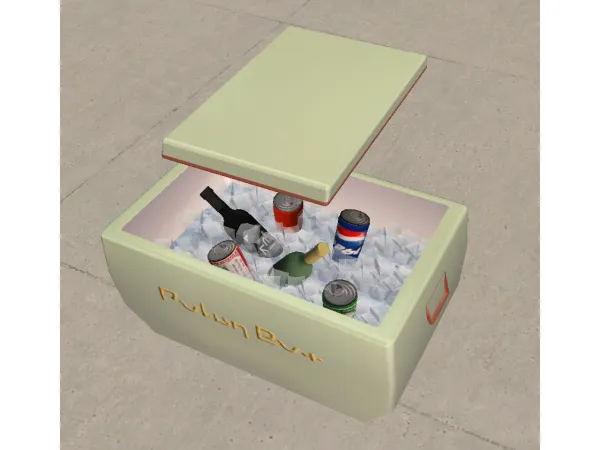Polar Box Cooler for Functional - The Sims 2 Custom Content