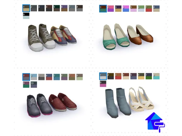 Maxis Match No Shoes Allowed Footwear by BlueHorse - The Sims 4 Custom Content