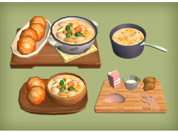 Creamy Soups Food for - The Sims 2 Custom Content