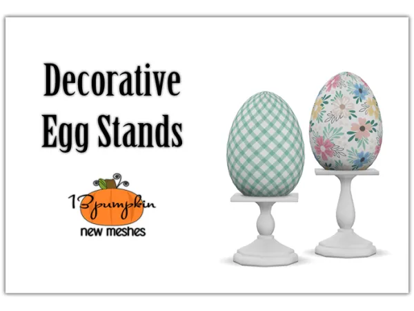Mix Decorative Egg Stands - The Sims 4 Custom Content