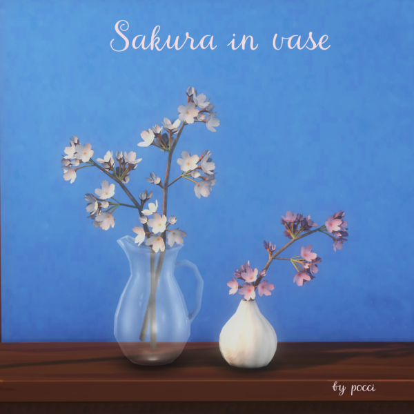 Mix Sakura mini set by simsfinds - The Sims 4 Custom Content