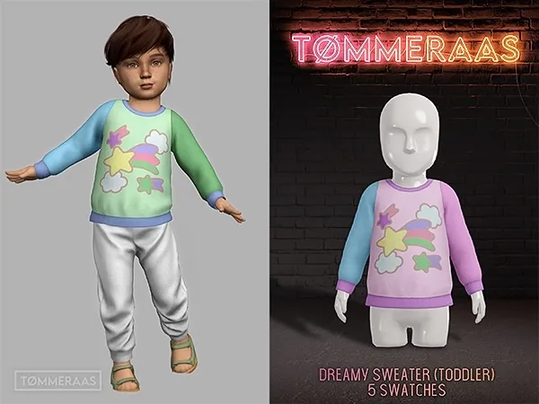 Alpha TØMMERAAS Dreamy Sweater (Toddler) (43) by tommeraas - The Sims 4 Custom Content