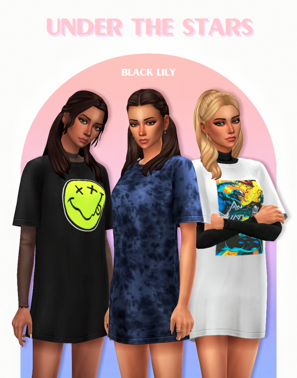 Maxis Match Under The Stars Top by simsfinds - The Sims 4 Custom Content