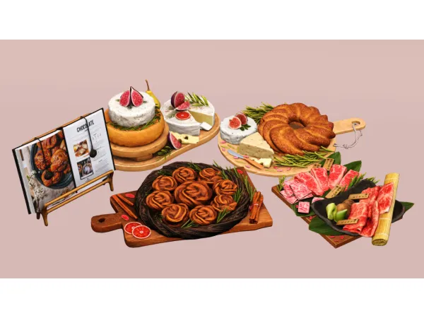 AGGRESSIVEKITTY FOOD LOVERS COLLECTION 4T3 - The Sims 3 Custom Content