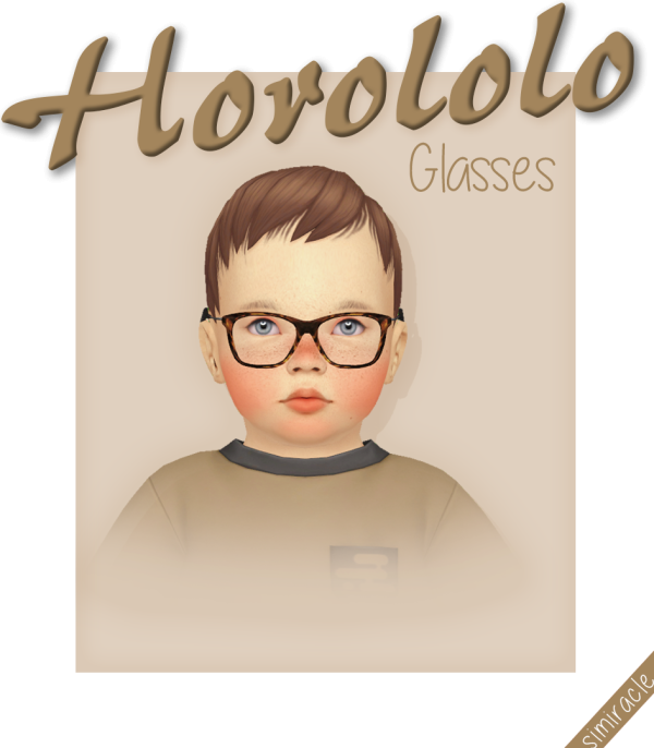 Maxis Match HOROLOLO Glasses Infant Version by simsfinds - The Sims 4 Custom Content