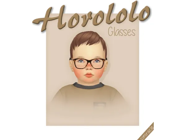 Maxis Match HOROLOLO Glasses Infant Version - The Sims 4 Custom Content
