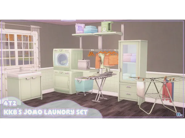 4t2 JOMO Laundry Set - The Sims 2 Custom Content