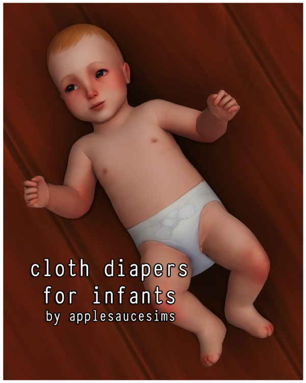 Maxis Match Cloth Diapers for Infants by simsfinds - The Sims 4 Custom Content