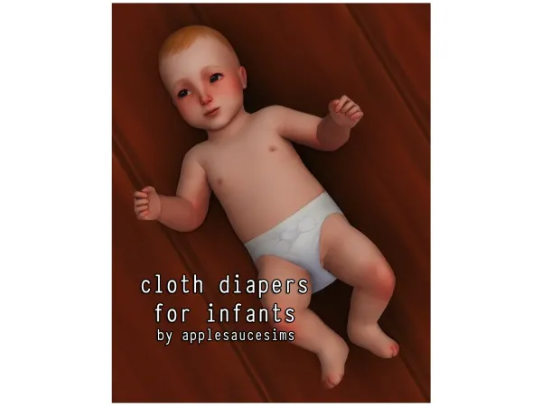 Maxis Match Cloth Diapers for Infants - The Sims 4 Custom Content