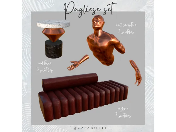 Alpha Pugliese set by casadutti - The Sims 4 Custom Content