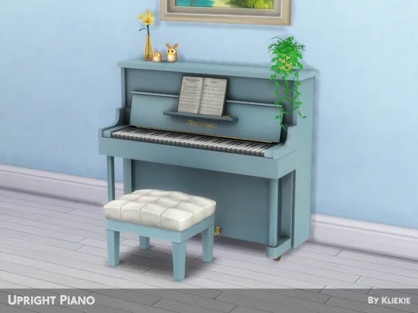 Maxis Match Upright Piano - The Sims 4 Custom Content