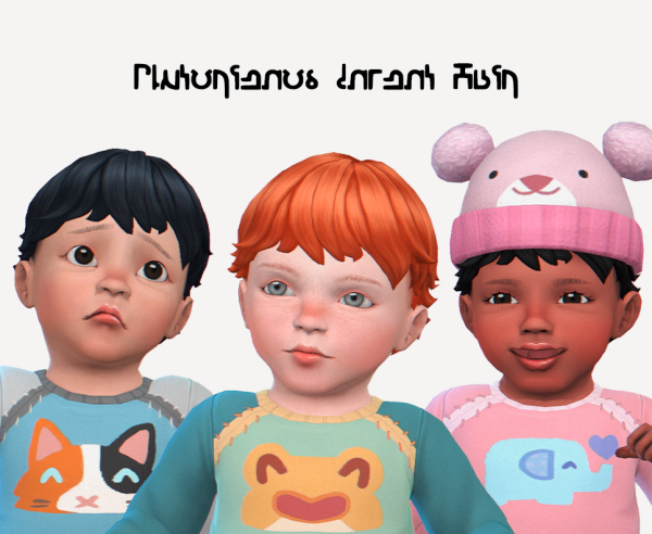 Maxis Match Plutorienos_Infant_Hair by simsfinds - The Sims 4 Custom Content