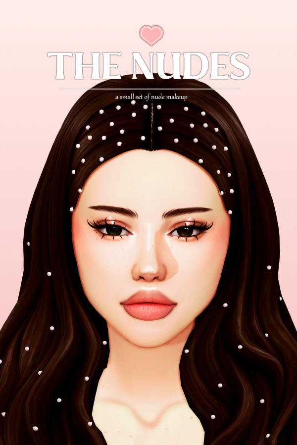 Maxis Match the nudes a small set of nude makeup by simsfinds - The Sims 4 Custom Content