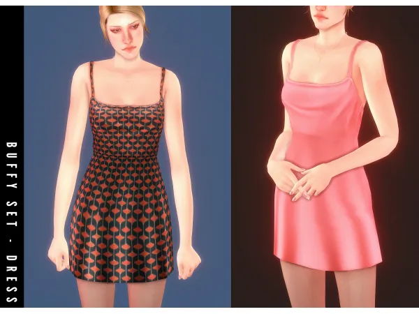 Mix Buffy Set (4 Items) by AdrienPastel - The Sims 4 Custom Content