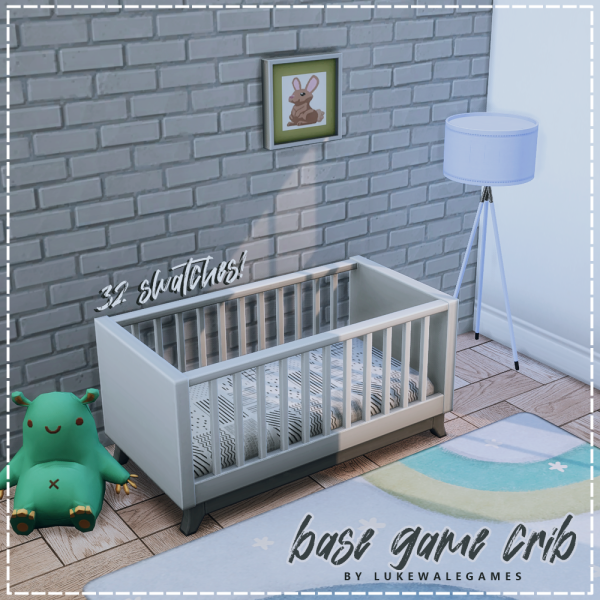 Maxis Match base game crib recolour v1 ) by simsfinds - The Sims 4 Custom Content