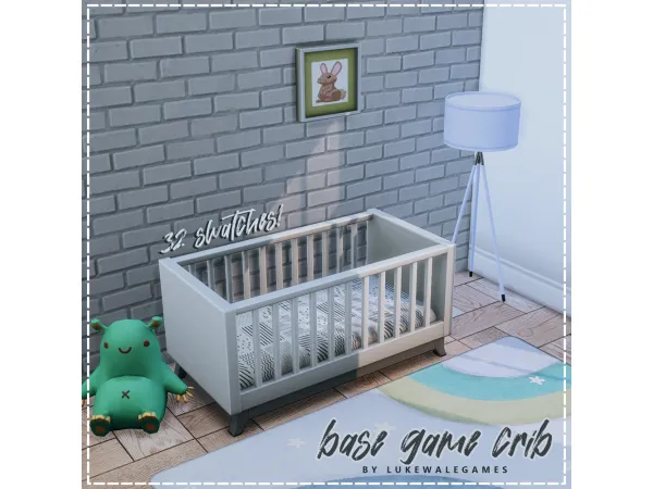 Maxis Match base game crib recolour v1 ) by lukey - The Sims 4 Custom Content