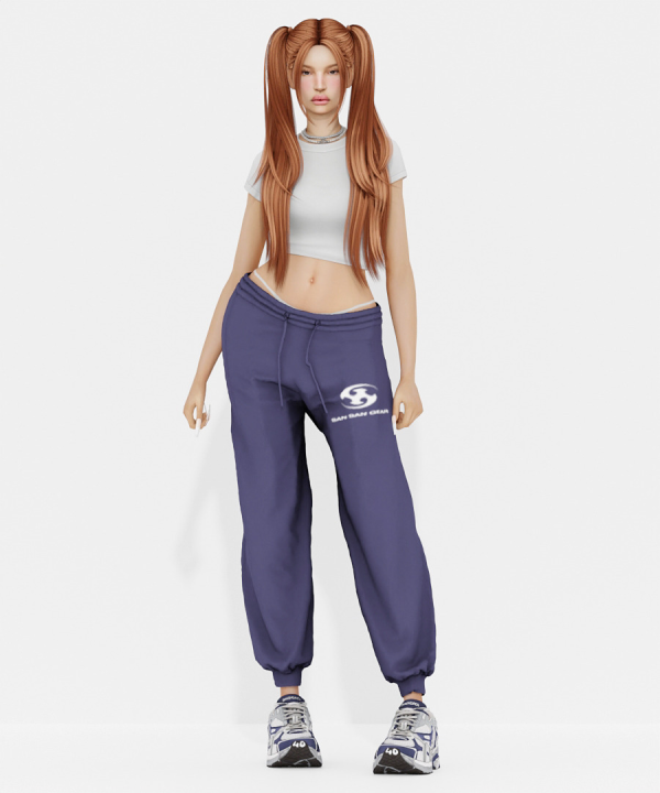 Alpha [TINA SIMS] Basic Fit Jooger Pants by simsfinds - The Sims 4 Custom Content