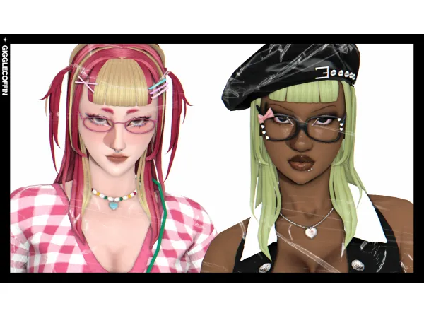 Maxis Match [gigglecoffin yen hair] by Giggle Coffin - The Sims 4 Custom Content