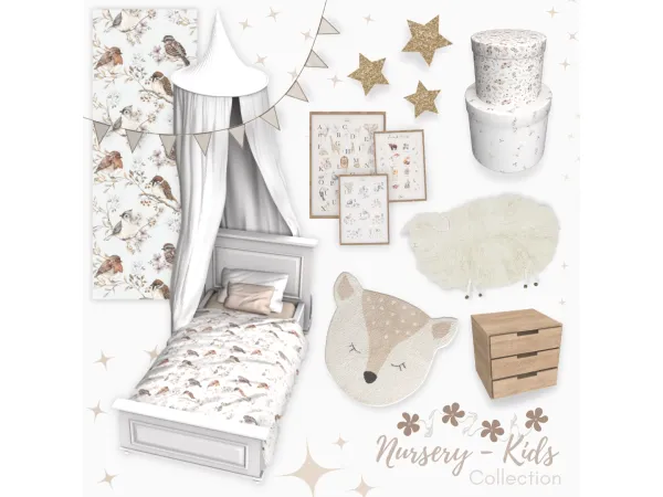 Alpha Public release Nursery Collection by Sims4Luxury - The Sims 4 Custom Content