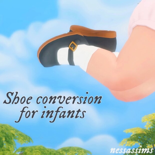 Maxis Match Shoe conversion for infants by nessassims - The Sims 4 Custom Content