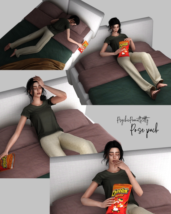 Alpha POSES SAD by psychicpeanutkitty - The Sims 4 Custom Content