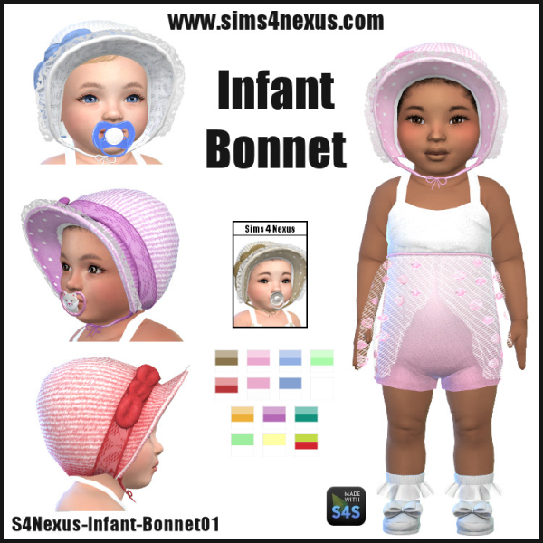 Maxis Match Infant Bonnet by simsfinds - The Sims 4 Custom Content