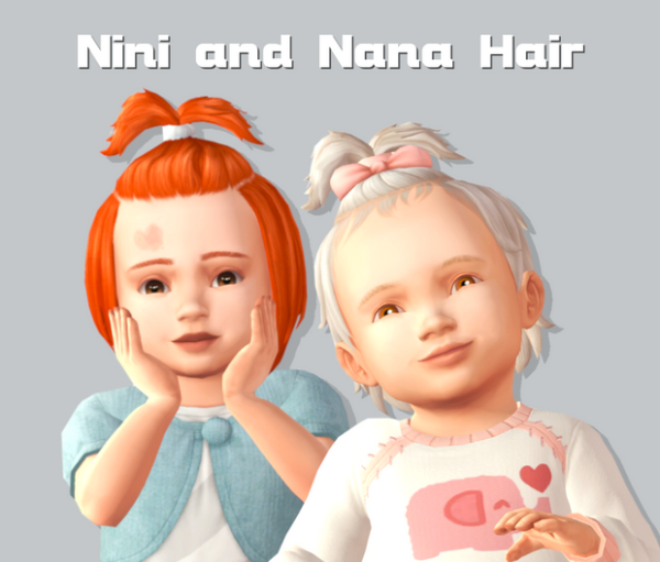 Maxis Match Nini Nana Hair by simsfinds - The Sims 4 Custom Content