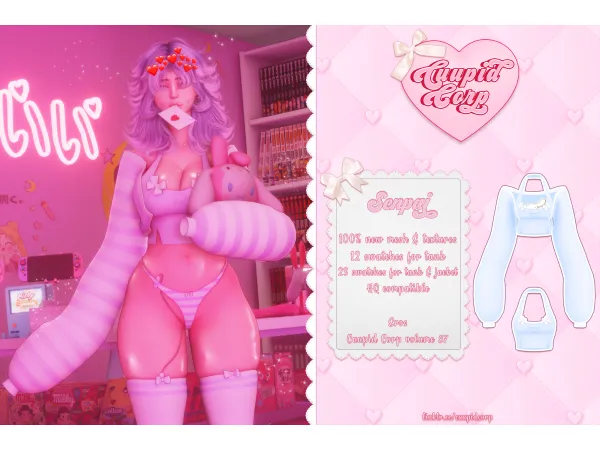 Alpha EROS SENPAI 800 CUUPID by 1 - The Sims 4 Custom Content