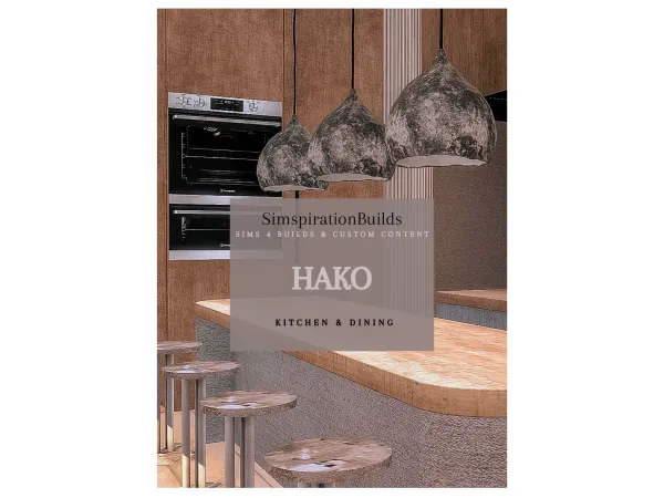 Alpha Hako Kitchen Dining by SimspirationBuilds - The Sims 4 Custom Content