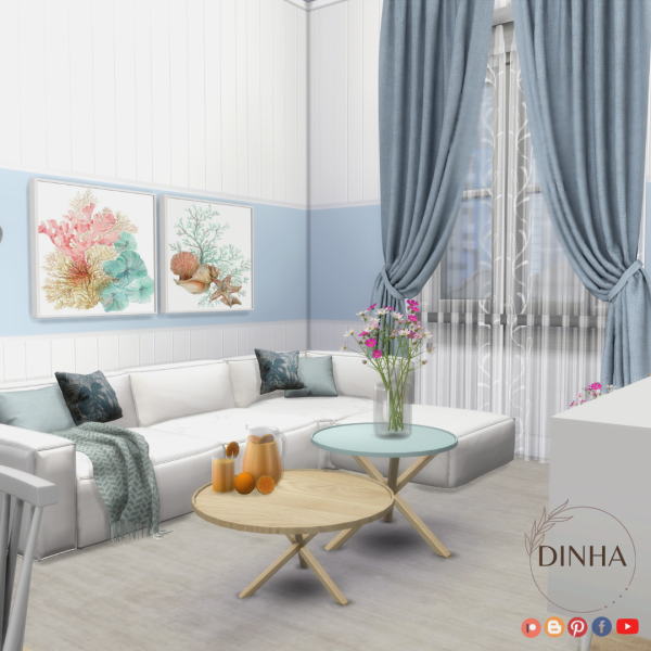 Alpha BEACH APARTMENT by dinhagamer - The Sims 4 Custom Content