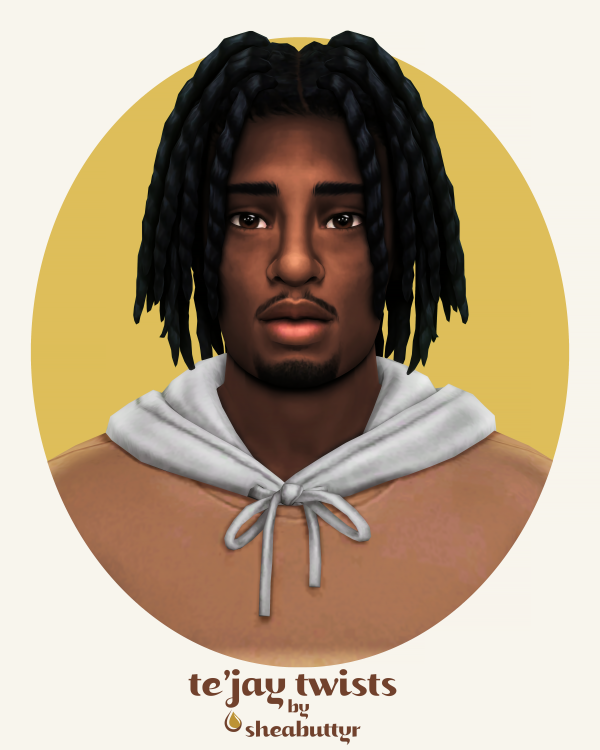 Maxis Match te'jay twists by simsfinds - The Sims 4 Custom Content