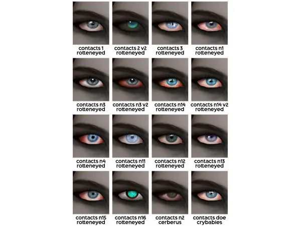 Mix contacts - The Sims 4 Custom Content