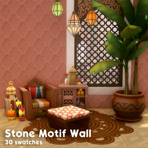 Maxis Match Stone Walls and Floors by simsfinds - The Sims 4 Custom Content