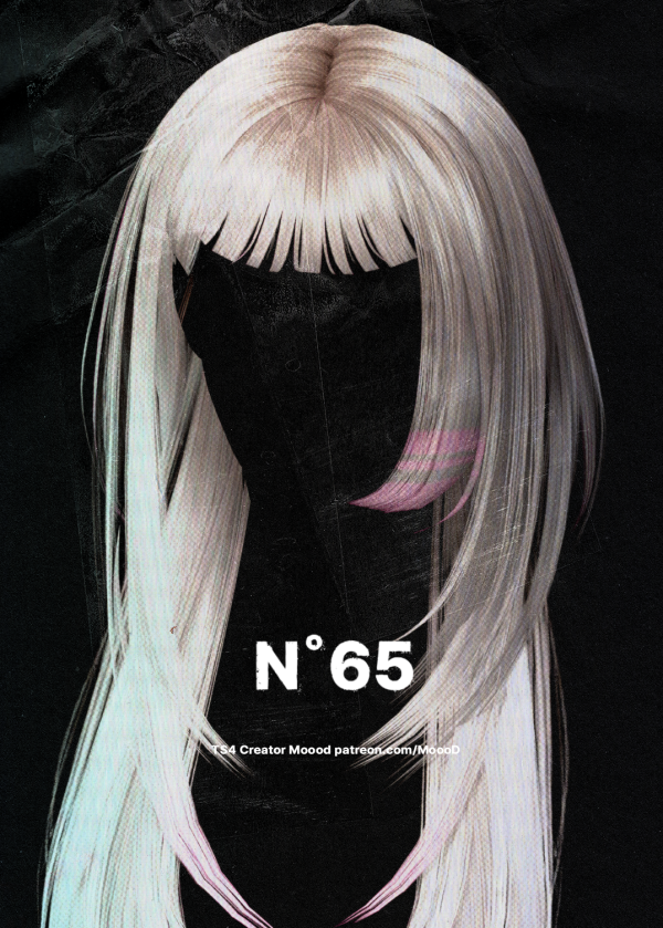 Alpha [SIMS4TS4] MoooD Hair N65 VER1 by simsfinds - The Sims 4 Custom Content