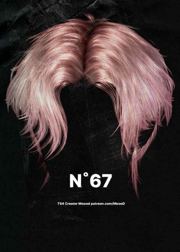 Alpha [SIMS4TS4] MoooD Hair N67 VER1 by simsfinds - The Sims 4 Custom Content